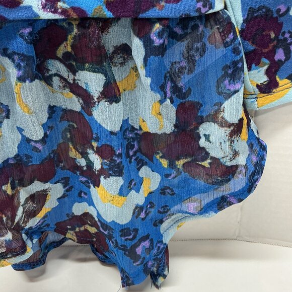 Small Top LOGO by Lori Goldstein-Chiffon Bottom A452079 $65 Vallarta Blue - Picture 3 of 6